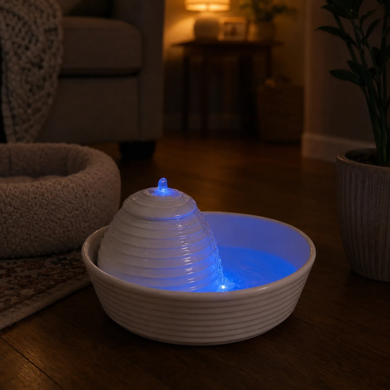 LED Ceramic Pet Water Fountain