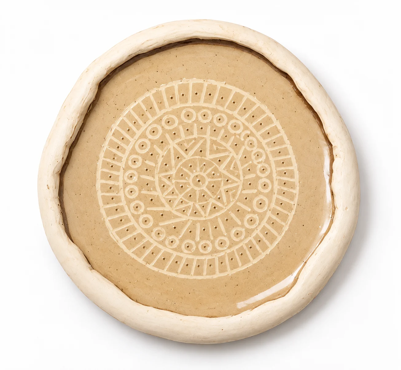 Sand Mandala Etched Plate