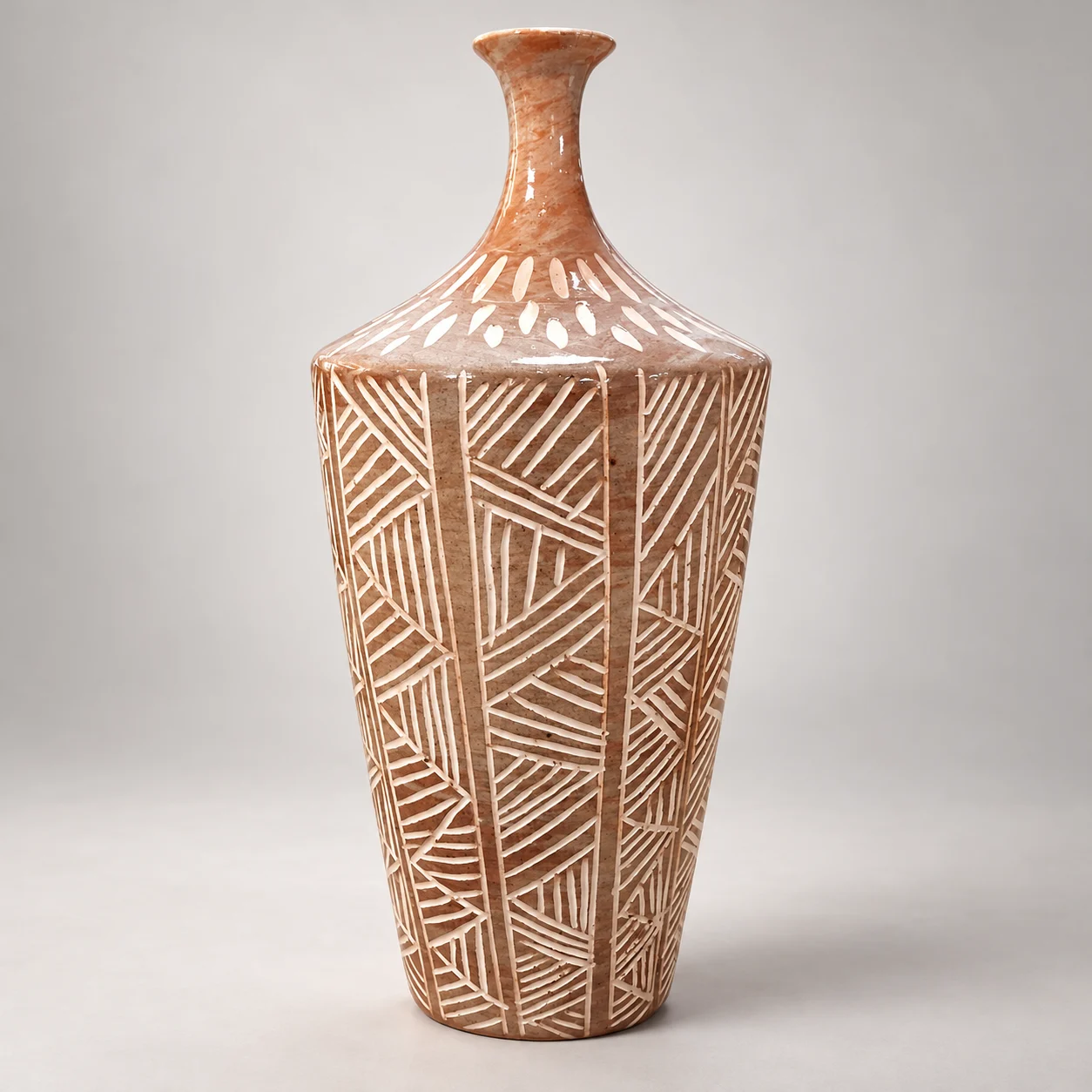 Tribal Lines Vase
