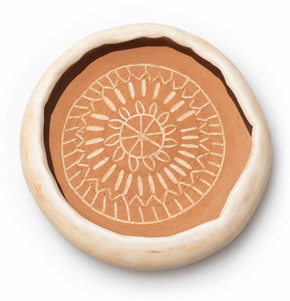 Peach Sunburst Teller